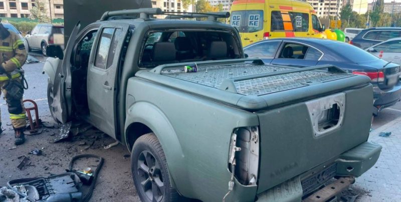 У Києві вибухнув автомобіль — водій постраждав