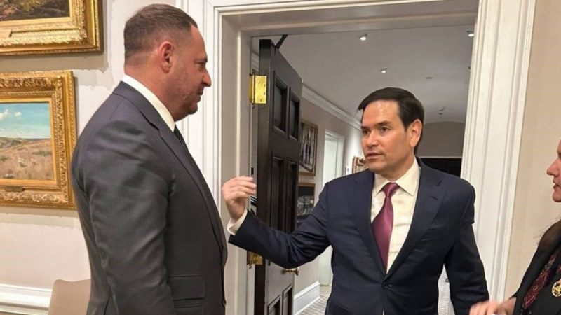 Єрмак і Рубіо узгодили спільні кроки перед самітом на Алясці