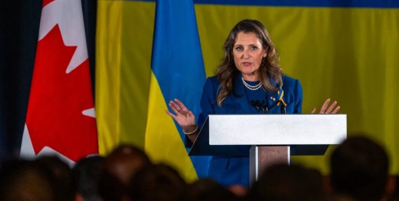 Канада призначає українку Фріланд координаторкою з відновлення України