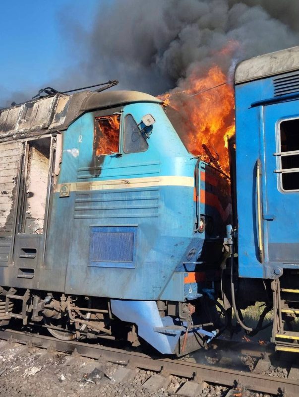 Російський дрон атакував пасажирський поїзд в Запорізькій області